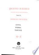 Digesto jurídico: Derecho procesal