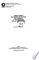 Directorio de bases de datos en ciencia y tecnología en la Argentina