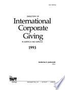 Directory of International Corporate Giving in America