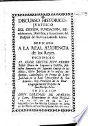 Discurso historico-juridico del origen, fundacion, reedificacion, derechos y exenciones del Hospital de San Lazaro de Lima ...
