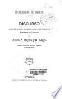 Discurso leido en el acto solemne de la apertura de la Academia de Derecho [de la Universidad de Oviedo]