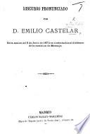 Discurso pronunciado ... en la sesion del 8 de junio de 1872 en contestacion al dictámen de la comision de Mensaje