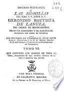 Discursos predicables ó Las homilías del ... señor D.F. Geronimo Bautista de Lanuza ...