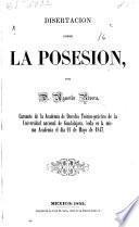 Disertación sobre la posesión