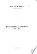 Disposiciones económicas