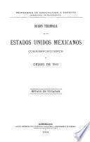 División territorial de los Estados Unidos Mexicanos correspondiente al Censo de 1910. Estado de Yucatán