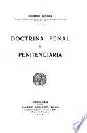 Doctrina penal y penitenciaria