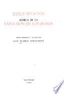 Documentos acerca de la expulsion de los judios