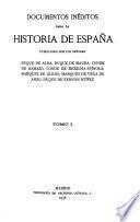 Documentos inéditos para la historia de España
