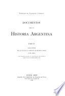 Documentos para la historia Argentina