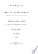 Documentos para los anales de Venezuela