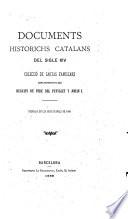 Documents historichs catalans del sigle XIV