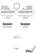 Documents (working Papers) 1993 = Documents de Séance 1993 ; Volume VII, Docs. 6552 - 6575.