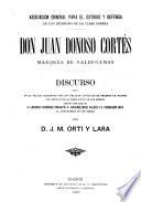 Don Juan Donoso Cortés, Marqués de Valdegamas
