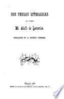 Dos perlas literarias del célebre Mr. Adolfo de Lamartine