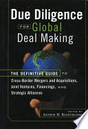 Due Diligence for Global Deal Making