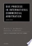 Due Process in International Commercial Arbitration
