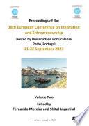 ECIE 2023 18th European Conference on Innovation and Entrepreneurship Vol 2