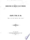 Eclipse total de sol. Del 28 de Mayo de 1900