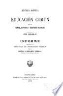 Educación común en la capital, provincias, colonias y territorios nacionales