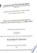 Efecto de promotores de floracion sobre la fisiologia y desarrollo del mago cv. Tommy Atkins