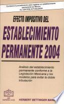 Efecto Impositivo del Establecimiento Permanente