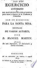 Egercicio cotidiano de diferentes oraciones para antes y despues de la confesion y comunion