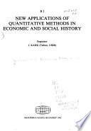 Eighth International Economic History Congress, Budapest, 1982: New applications of quantitative methods in economic and social history