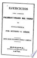 Ejercicios para corregir palabras y frases mal usadas en Colombia