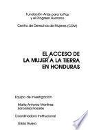 El acceso de la mujer a la tierra en Honduras