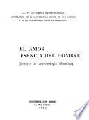 El amor esencia del hombre