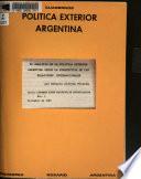 El análisis de la política exterior argentina desde la perspectiva de las relaciones internacionales