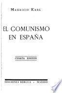 El comunismo en España