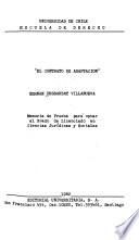 El contrato de adaptación