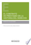 El contrato de préstamo en la historia del derecho