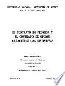 El contrato de promesa y el contrato de opción