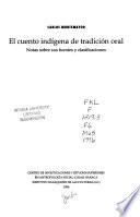 El cuento indígena de tradición oral