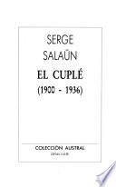 El cuplé (1900-1936)