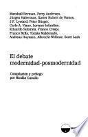 El Debate modernidad-posmodernidad