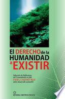 Libro El derecho de la humanidad a existir