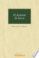 Libro El deslinde de fincas
