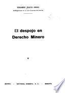 El despojo en derecho minero