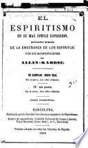 El espiritismo en su mas simple espresion