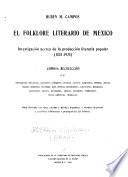 El folklore literario de México