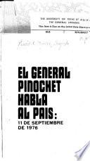 El general Pinochet habla al país, 11 de septiembre de 1976
