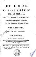 El Goce ó posesion de sí mismo