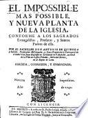 El impossible más possible,y nueva planta de la Iglesia