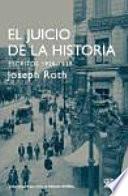 El juicio de la historia. Escritos 1920-1939
