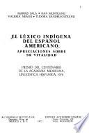 El Léxico indígena del español americano