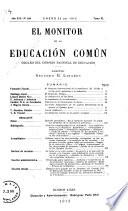 El Monitor de la educación común